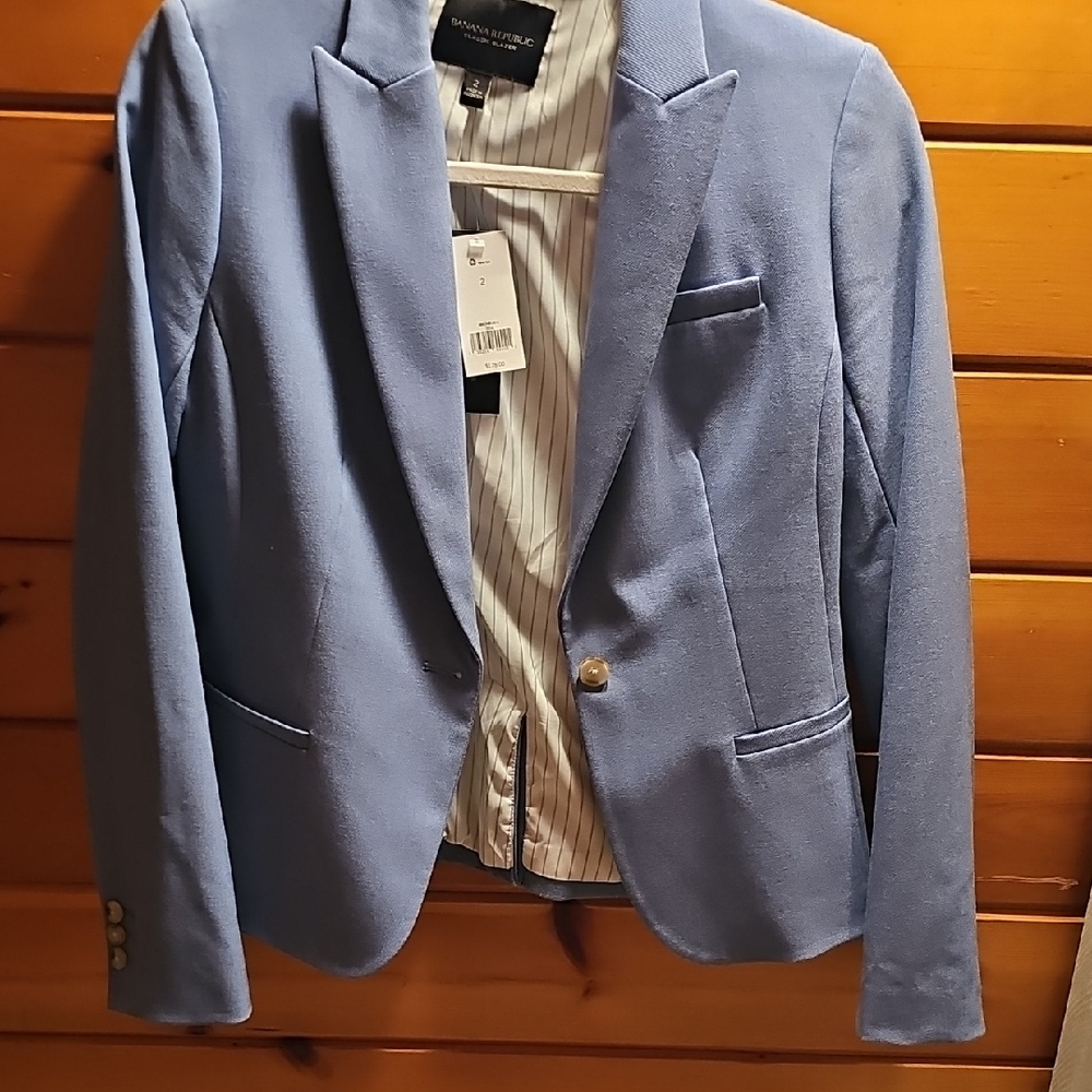 Banana Republic Sky Blue Blazer